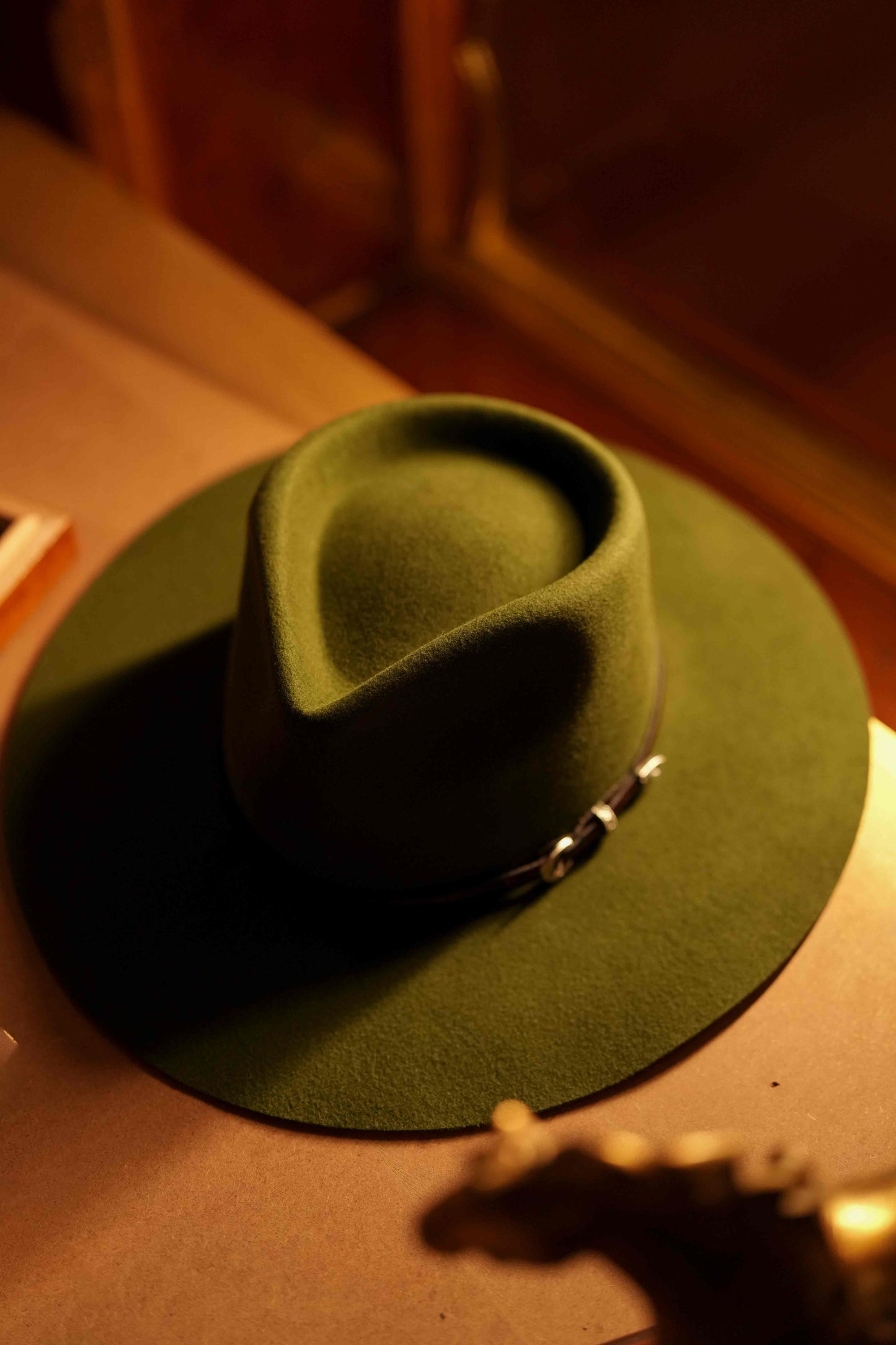 Army Green Fedora Hat
