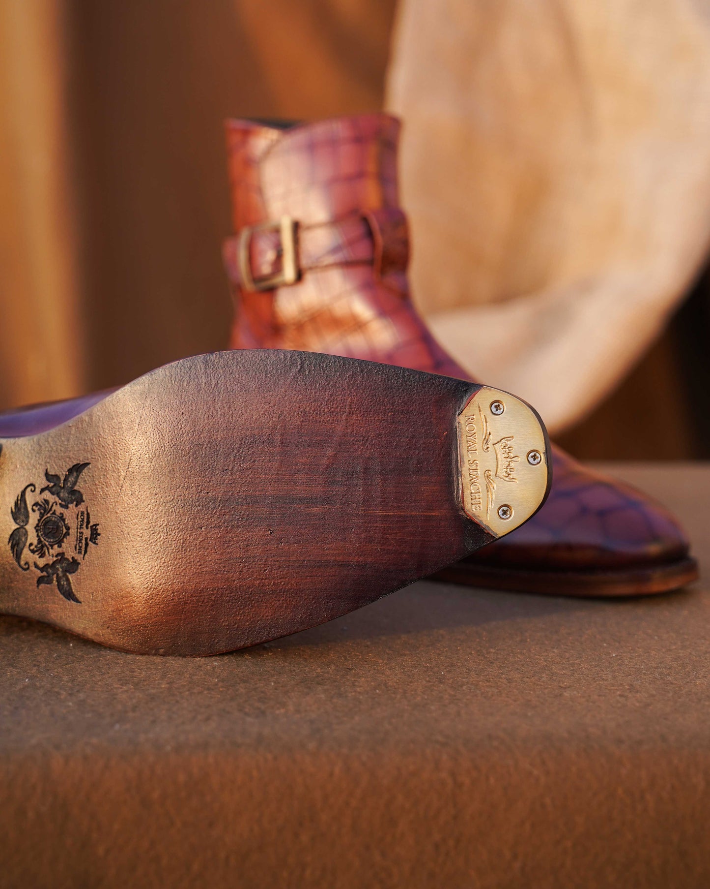 Crock Buckle Ankle Boots