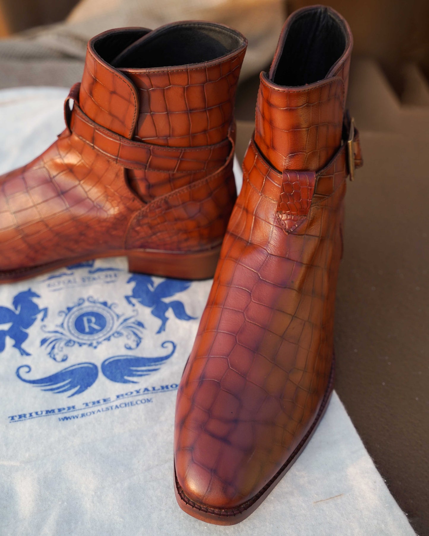 Crock Buckle Ankle Boots