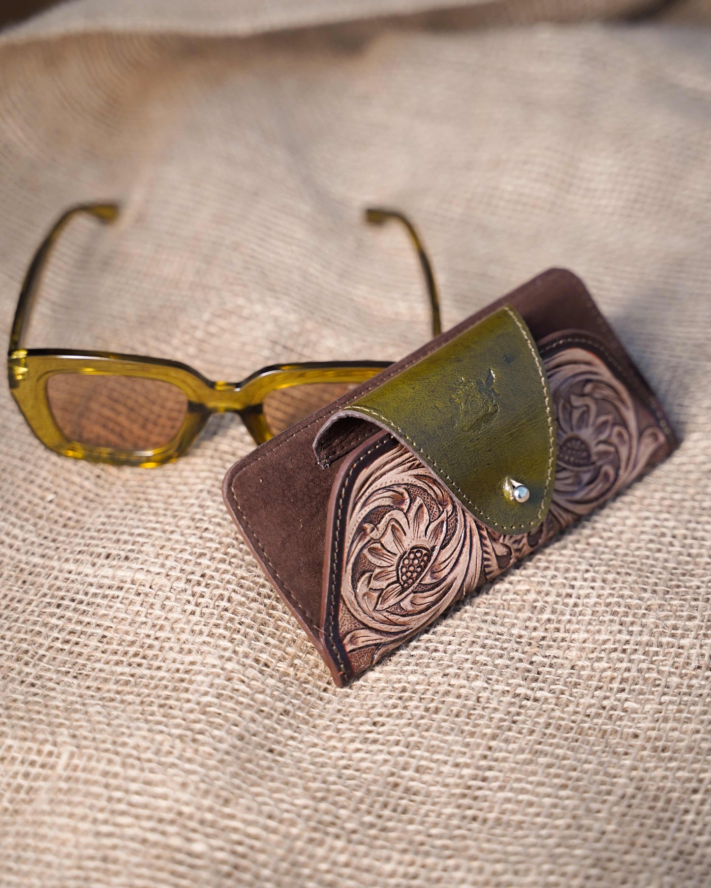 Tooled Sunglasses Case