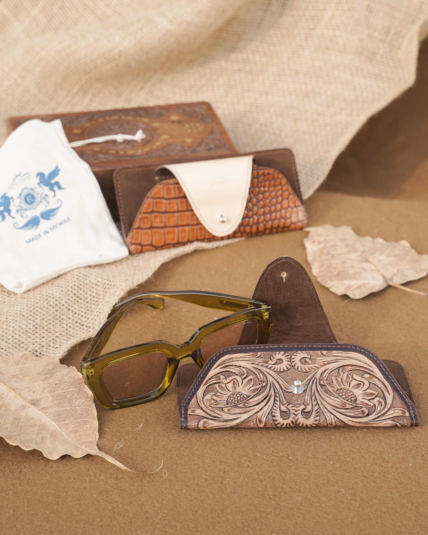 Tooled Sunglasses Case