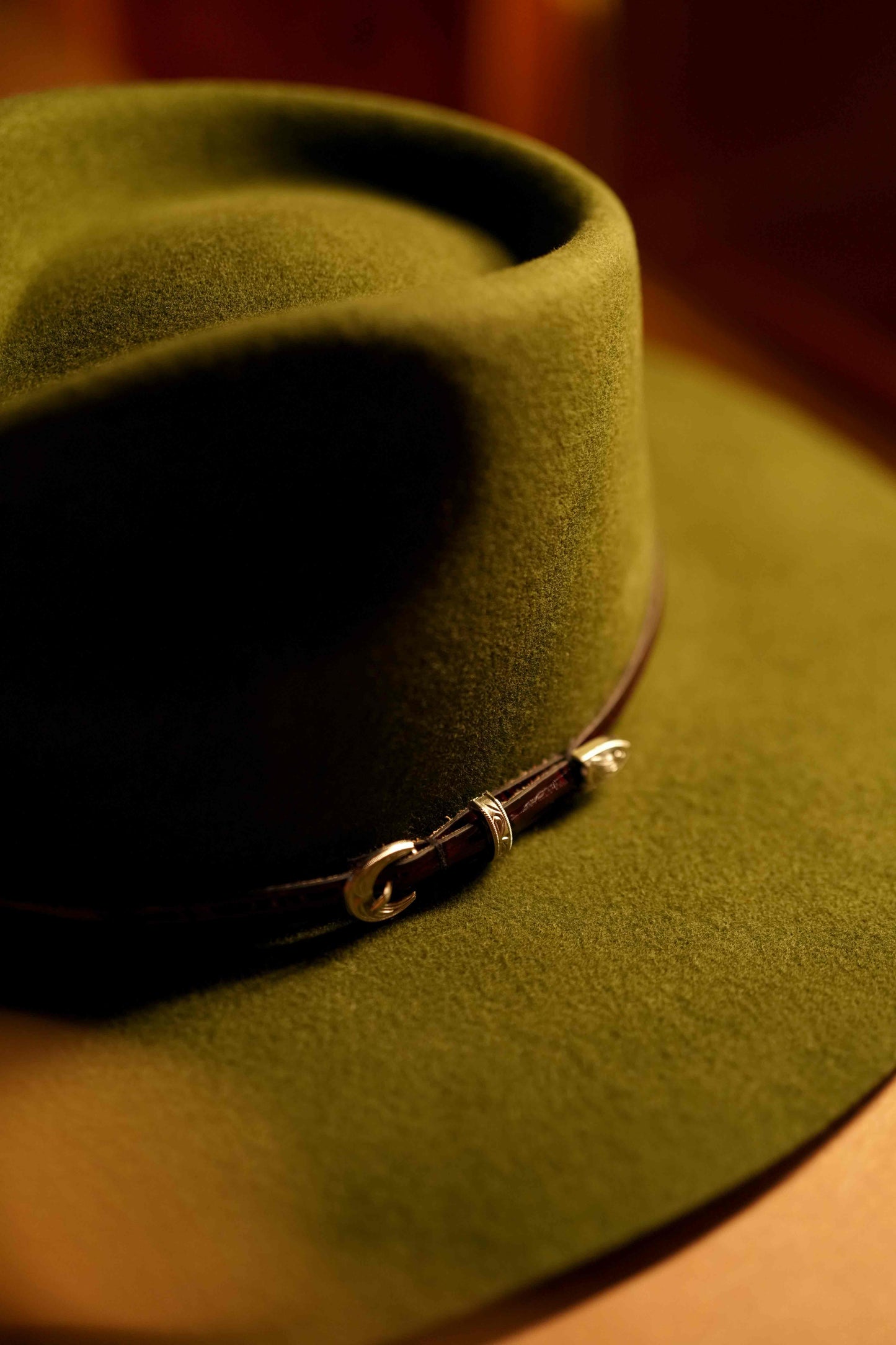 Army Green Fedora Hat