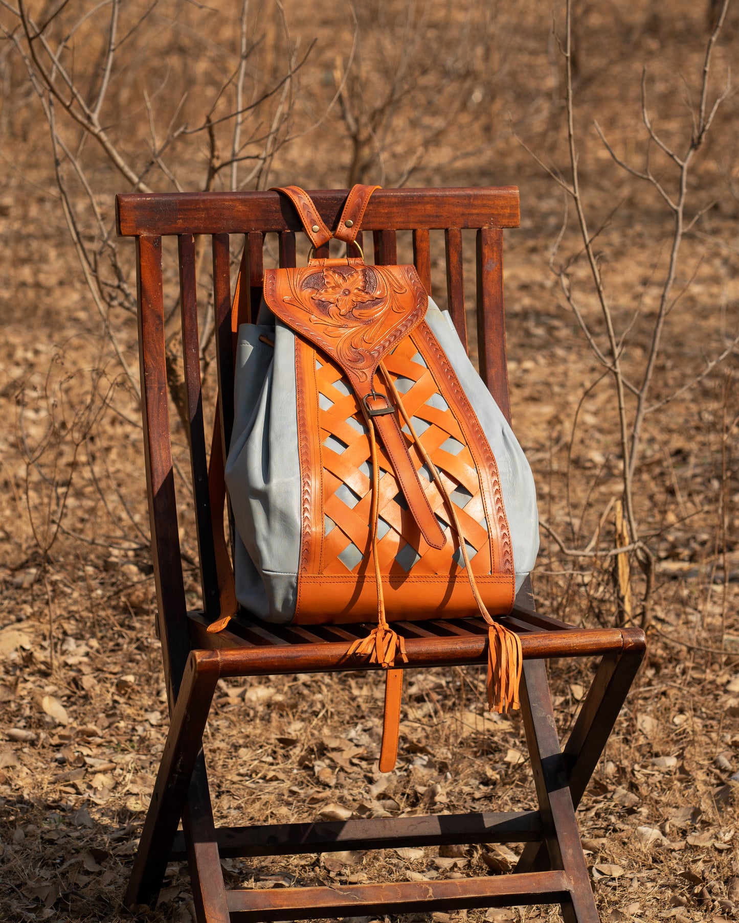 Tan Unisex Big Bagpack