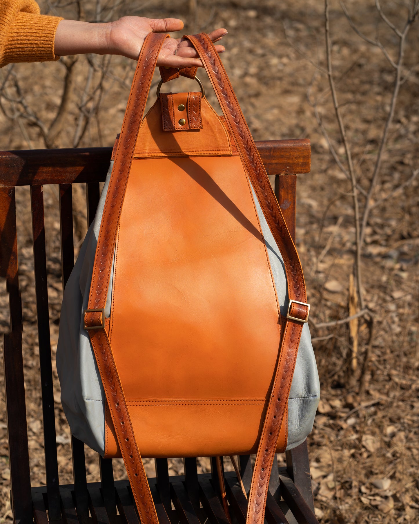 Tan Unisex Big Bagpack