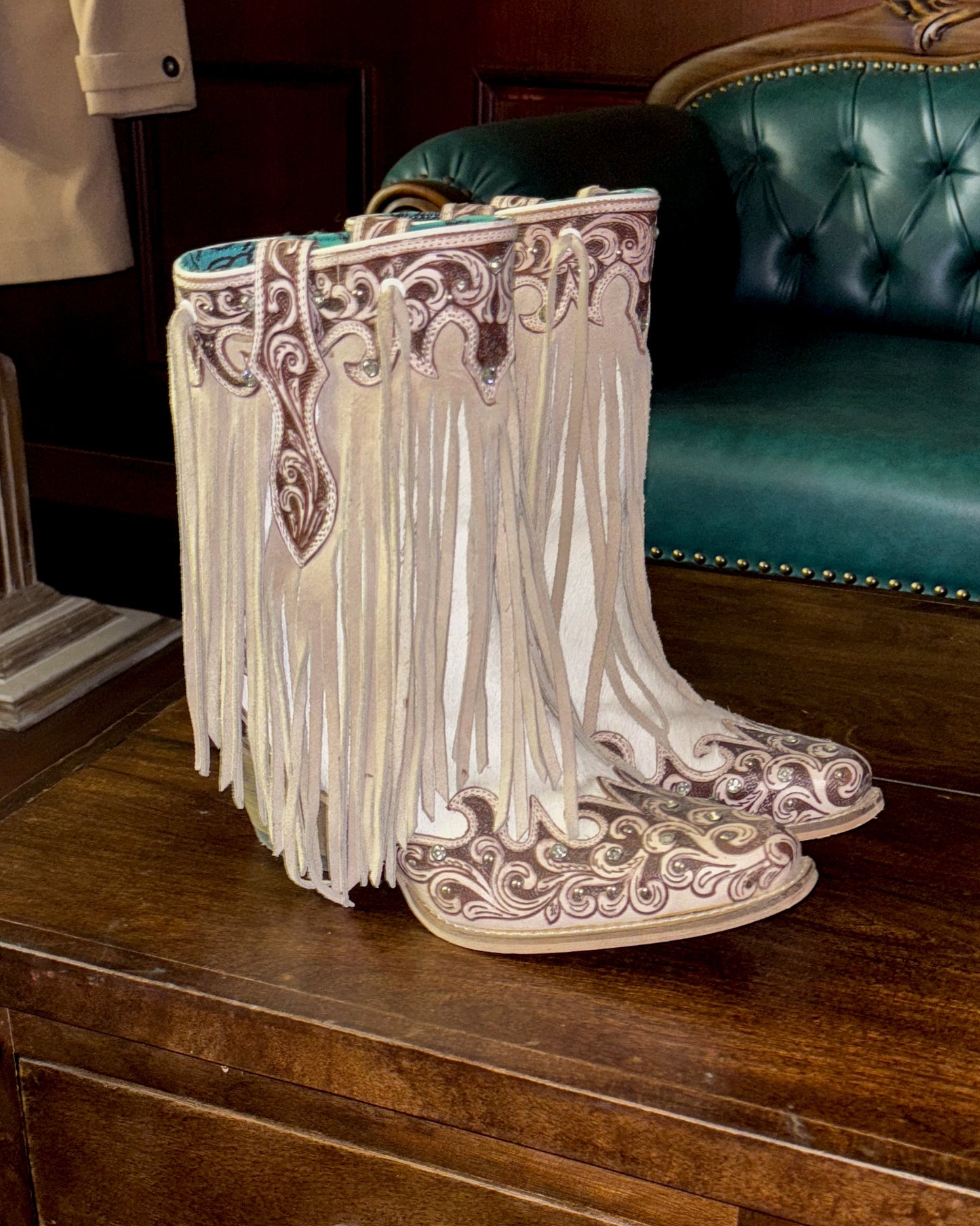 White Wild West Boot