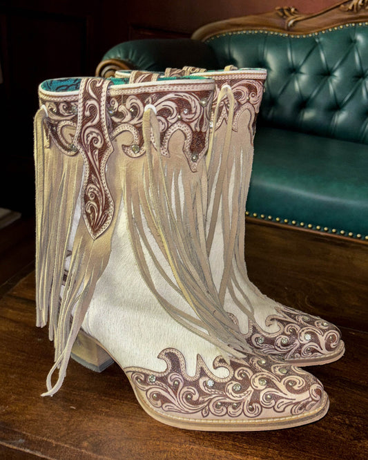 White Wild West Boot